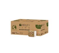 Carta igienica interfogliata Simplify - goffratura wave - 15 gr - Papernet - pac