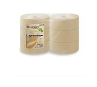 Carta igienica Lucart EcoNatural 300 m jumbo 2 veli avana 6 rotoli da 811 strapp