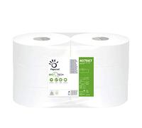 Carta igienica maxijumbo microgoffrata 300 Mt Biotech (6 Conf da 6 Pz). In pura