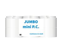 carta igienica mini jumbo - confezione da 12 rotoli - Paperblu pura cellulosa