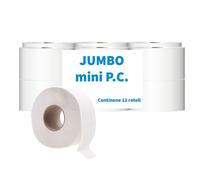 Carta Igienica Mini Jumbo Distributore Dispenser 12 Rotoli Grandi Doppio Velo