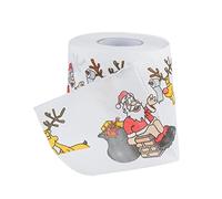 Carta igienica natalizia Babbo Natale da toilette stampata in carta igienica Teso di Natale Tricies per decorazioni per il bagno Decorazioni per feste per feste Regali di novità