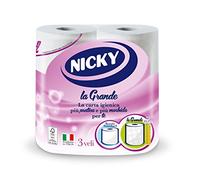 Carta Igienica Nicky 4R La Grande 3V Accessorio per il Bagno
