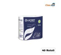 Carta Igienica Profumata Lucart Elite 4 veli 140 strappi morbida 40 rotoli