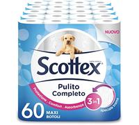 Carta Igienica Scottex Pulito Completo 60 Maxi Rotoli
