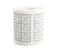 Carta igienica stampata con puzzle Sudoku per esercitare la mente mentre sei in
