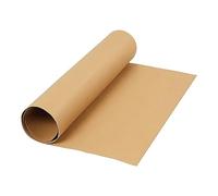 Carta in ecopelle, larghezza 50 cm, spessore 0,55 mm, marrone chiaro, 1 m