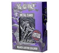 Carta in metallo goffrata Yu-Gi-Oh Black Lustre Soldier con licenza ufficiale pe