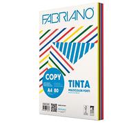 Carta Copy Tinta Multicolor - A4 - 80 gr - mix 5 colori forti - Fabriano - conf. 250 fogli
