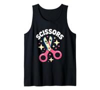 Carta Kawaii Scissors Rosa Forbici Sasso Carta Gioco Canotta