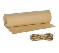 Carta Kraft, Carta Regalo Marrone Carta Da Pacchi 30cm*30m Carta Riciclata Naturale Con Cavo 20m Per Confezioni Regalo, Artigianato, Produzione Fai Da Te, Decorazione, Ecc