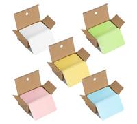 Carta Kraft Messaggio Vuoto, 500 Pezzi Kraft Paper Memo Card Biglietti da Visita in Bianco Cartoncini Colorati, Carta di Parole per DIY Appunti Graffiti Regalo Festa e Ufficio