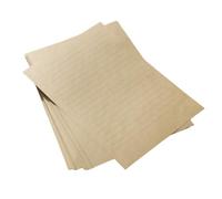 Carta kraft per scrittura, carta da lettere a righe, carta per stampante vintage formato lettera, stampante fronte-retro per inviti/decorativa, carta antica in stile retrò (50, A4)