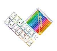 Carta Matematica Pratica Flashcard Viaggio Design Amichevole Aritmetica Study Cards per aula e Home Practice Addizione Sottrazione Carte di apprendimento