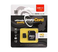 CARTA MEMORIA IMRO MICROSD 128GB CON ADATTATORE SD CLASSE 10 UHS