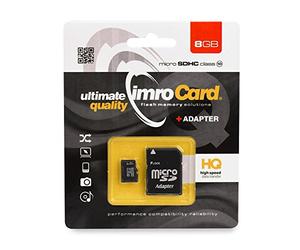 CARTA MEMORIA IMRO MICROSD 8GB CON ADATTATORE SD CLASSE 10 UHS