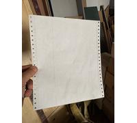 CARTA MODULO CONTINUO USO BOLLO 24cm. x 11" - 90gr -1500 FG BIANCA SENZA RIGHE.