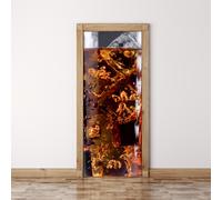 Carta murale Ice cola - adesivo murale autoadesivo in tessuto per porta