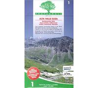 Carta n. 1. Alta valle Susa. Carta dei sentieri e stradale scala 1:25.000