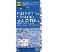 Carta n. 112 Valle Stura, Vinadio, Argentera 1:25.000
