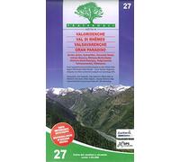 Carta n. 27. Valgrisenche, Val di Rhêmes, Valsavaranche, Gran Paradiso. 1:25.000
