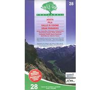 Carta n. 28. Aosta, Pila, Valle di Cogne, Gran Paradiso 1:25.000