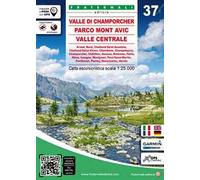 Carta n. 37. Valle di Champorcher, Parco Mont Avic, Valle Centrale