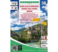 Carta n. 38. Bassa Valle di Gressoney, Bassa Val d’Ayas, Oropa