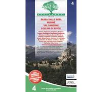 Carta n. 4. Bassa Valle Susa, Musiné, Val Sangone, Collina di Rivoli. Carta dei sentieri e stradale 1:25.000. Adatto a GPS