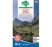 Carta n. 50.2. Val Pellice, Valle Po, Val Varaita. Carta dei sentieri e stradale scala 1:50.000