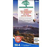 Carta n. 50-4. Cuneo, Valli Monregalesi, Val Vermegnana, Val Pesio, Alta Val Tanaro. Carta dei sentieri e stradale 1:50.000. Adatto a GPS