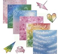 Carta origami Carta pieghevole 100 fogli Doppia Faccia Cartoncini Colorati con Modelli diversi 15 x 15 cm quadrati di carta per progetti artistici e artigianali fai da te