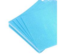 Carta origami glitter 75 fogli 15x15 cm quadrati lato singolo, blu per