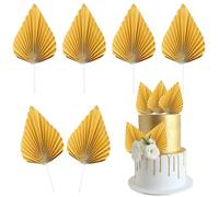 Carta Palma Torta Decorazione - Set di 6 pezzi Topper torta per compleanno