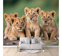 Carta Parati 3d Leone, Carta Da Parati 3d Xxl Caccia al safari 150x105cm Arte murales 3D murale decorativo moderno poster murale gigante salotto camera bambini facile installazione