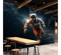 Carta Parati Per Camera Da Letto 500x280cm Astronauta carta da parati tessuto non tessuto Universo Galassia Stampa murale senza cuciture visibili, su tela artistica, ideale per home office