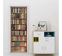 Carta Parati Porta 3D Adesivi per Porte Interne Rivestimenti per Porte da Interno Autoadesiva e per Porte In Vinile Camera da Letto Bagno Soggiorno Camera Dei Bambini 80x210 Scaffale