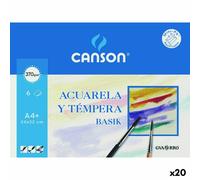 Carta per acquerello Canson Basik 6 Fogli [20 Unità]