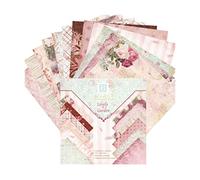 Carta per album di ritagli floreale vintage origami fai da te 15 x 15 cm album scrapbook card 24PCS vintage stampato floreale cartoncino