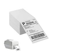 Carta per etichette di spedizione, etichette termiche dirette, etichette termiche pieghevoli, rotoli adesivi permanenti, compatibili con Zebra, rotolo autoadesivo, compatibile con stampanti zebrate