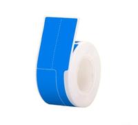 Carta per etichette per cavi tipo F per stampanti di etichette P2 compatibile con modelli DP27P e P50, 25 mm x 38+40 mm, etichette sintetiche termiche in rotolo (blu)