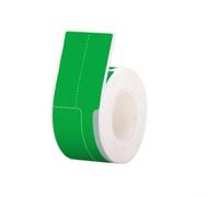 Carta per etichette per cavi tipo F per stampanti di etichette P2 compatibile con modelli DP27P e P50, 25 mm x 38+40 mm, etichette sintetiche termiche in rotolo (verde)