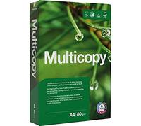 Carta per fotocopiatrice MultiCopy, formato A4, 80 g/mq, bianco 168 CIE, bianco