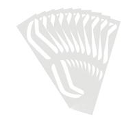 Carta per mappatura delle sopracciglia, adesivi per sopracciglia aerografo,Modello di sopracciglia aerografo | 10 coppie shaper tintura per sopracciglia, pellicola di protezione del sopracciglio per i