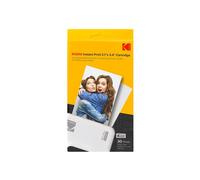 Kodak Nuova carta a nastro, carta fotografica a 30 cartucce fotografiche per stampante fotografica a sublimazione termica Mini Shot Combo bianca