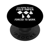Carta per origami "Born To Fold", arte giapponese PopSockets PopGrip Adesivo