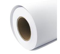 Carta per plotter opaca, 108 g/m², 61 cm x 30 m, A1, A2, per plotter a getto d'inchiostro, carta universale, impermeabile, adatta per colori a pigmenti e dye