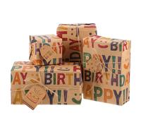 Carta Per Regali Da Imballaggio Il Compleanno Regalo Vacanze Kraft Compleanni