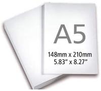 CARTA PER RICETTE MEDICHE - FORMATO A5 - 80 GR. - 10 RISME DA 500 Fogli