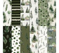 Carta per scrapbooking, 30 x 30 cm, 24 fogli/12 disegni su entrambi i lati, carta decorativa, albero di Natale, decoupage, blocco di carta per album fai da te, bullet journals